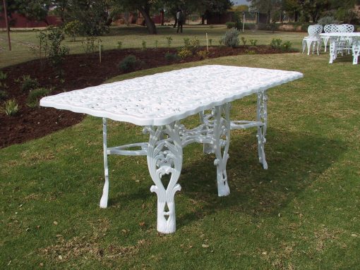 Cast Aluminium Patio Furniture Egyptian Table -Rectangular 180cm x 90cm