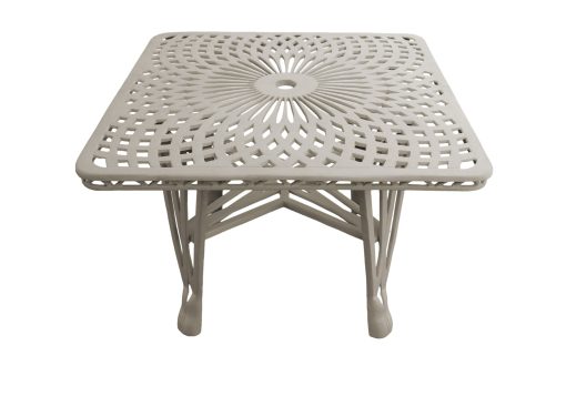 Cast Aluminium Patio Furniture Crystal Table Square (100cmx100cm)