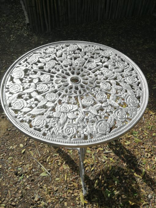 Cast Aluminium Patio Furniture Mystic Rose Table (62cm Diameter)