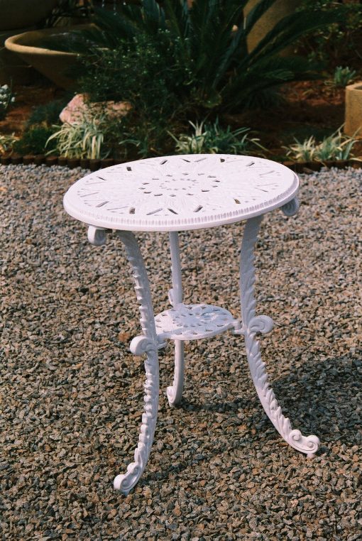 Cast Aluminium Patio Furniture Royal Table 44cm Round