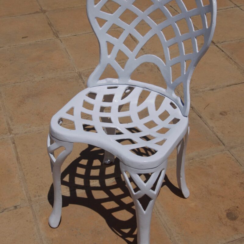 Cast Aluminium Patio Furniture Small Crystal Chair
