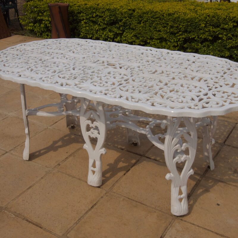 Cast Aluminium Patio Furniture Egyptian Table – Oval (180cm x 90cm)